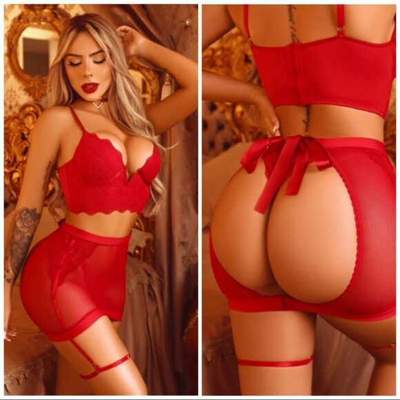 💝NEW desire push-up bra and panty lingerie set